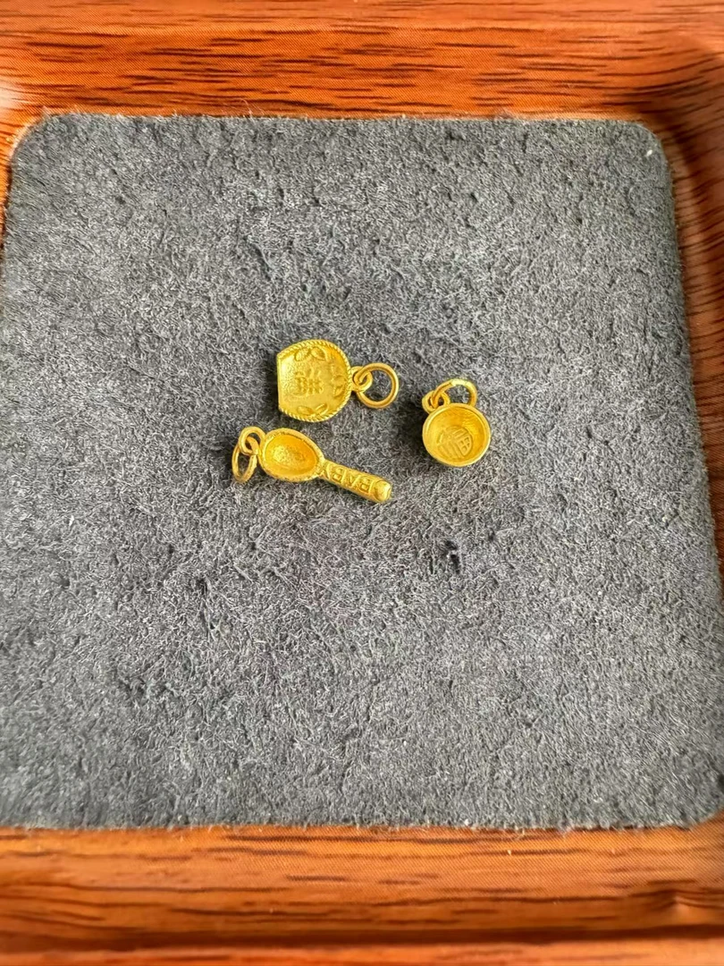 足金999 古法工艺素金提溜