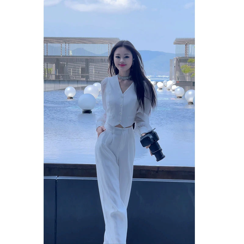 格润雅2025秋季轻奢气质女神范套装裤女新款轻熟风时尚显瘦两件套