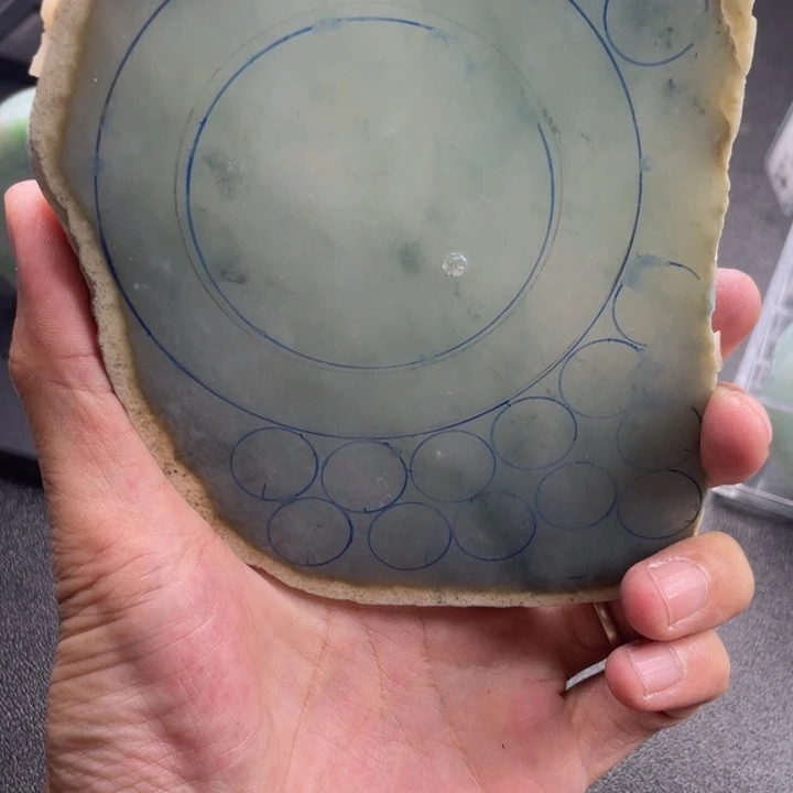 悟***善定制翡翠未镶嵌板料