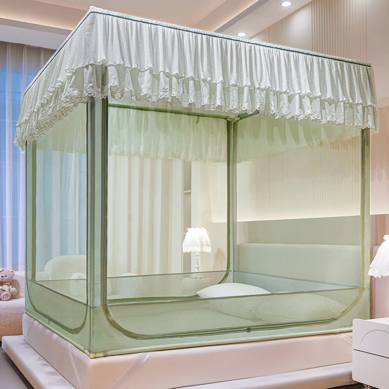 防蚊大空间坐床蚊帐防摔蚊帐儿童蚊帐家用卧室免安装夏季床笠款式