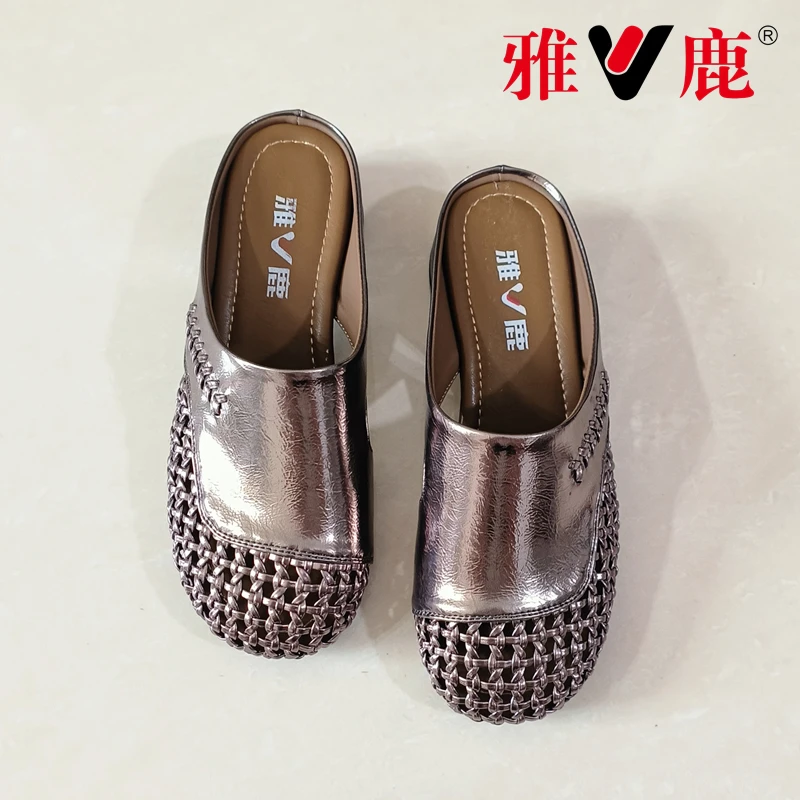 【雅鹿】夏季新款凉拖鞋穆勒鞋舒适百搭透气洞洞鞋镂空软底外穿拖鞋