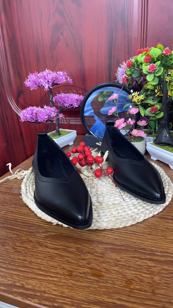 缘缘尖头浅口平底妈妈鞋8860 1