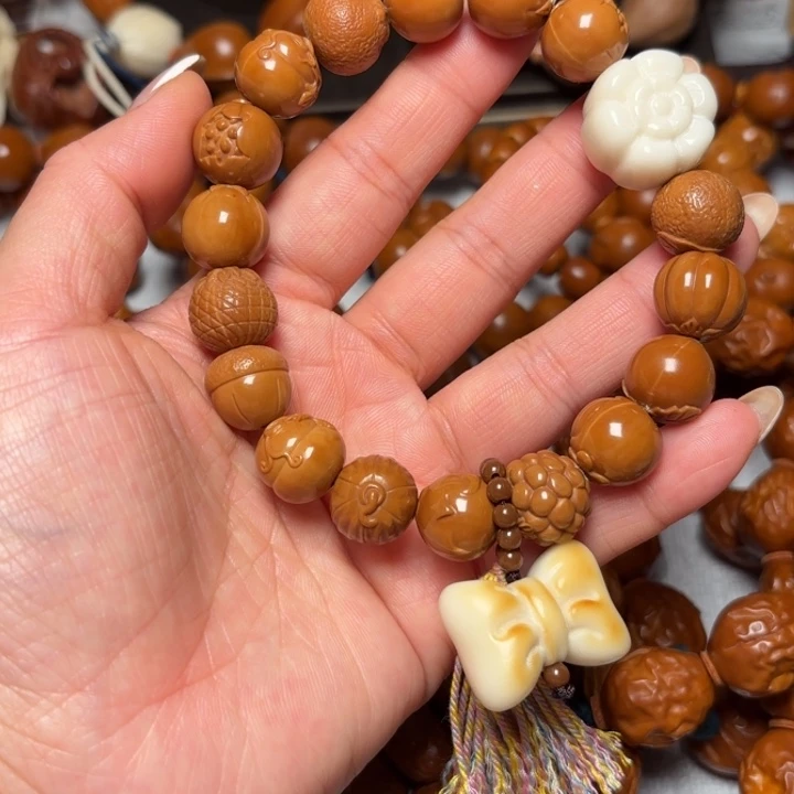 橄榄核手串/手链1.4水果多宝猴头