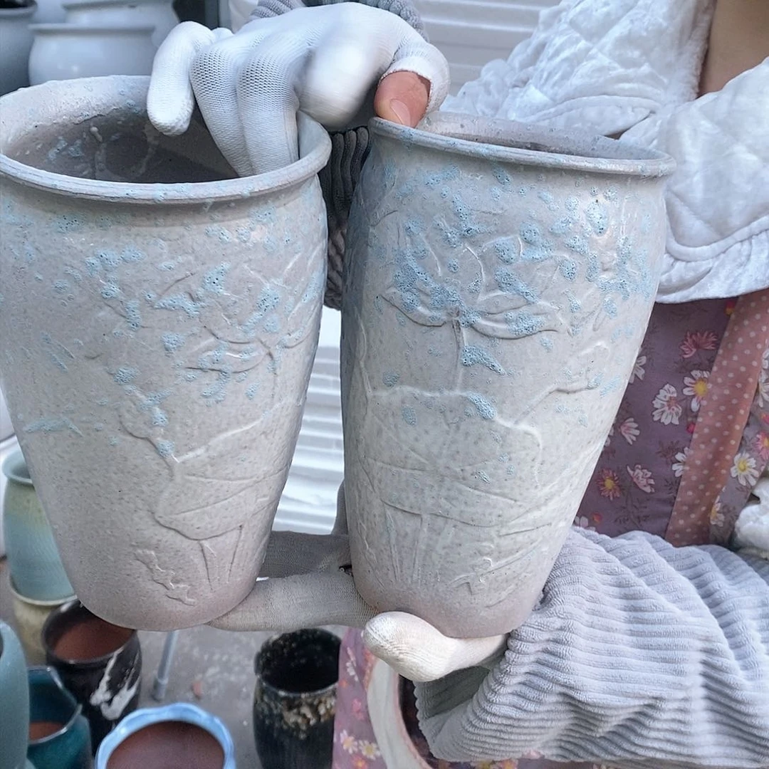 紫砂花盆瑕疵口12高20瑕疵