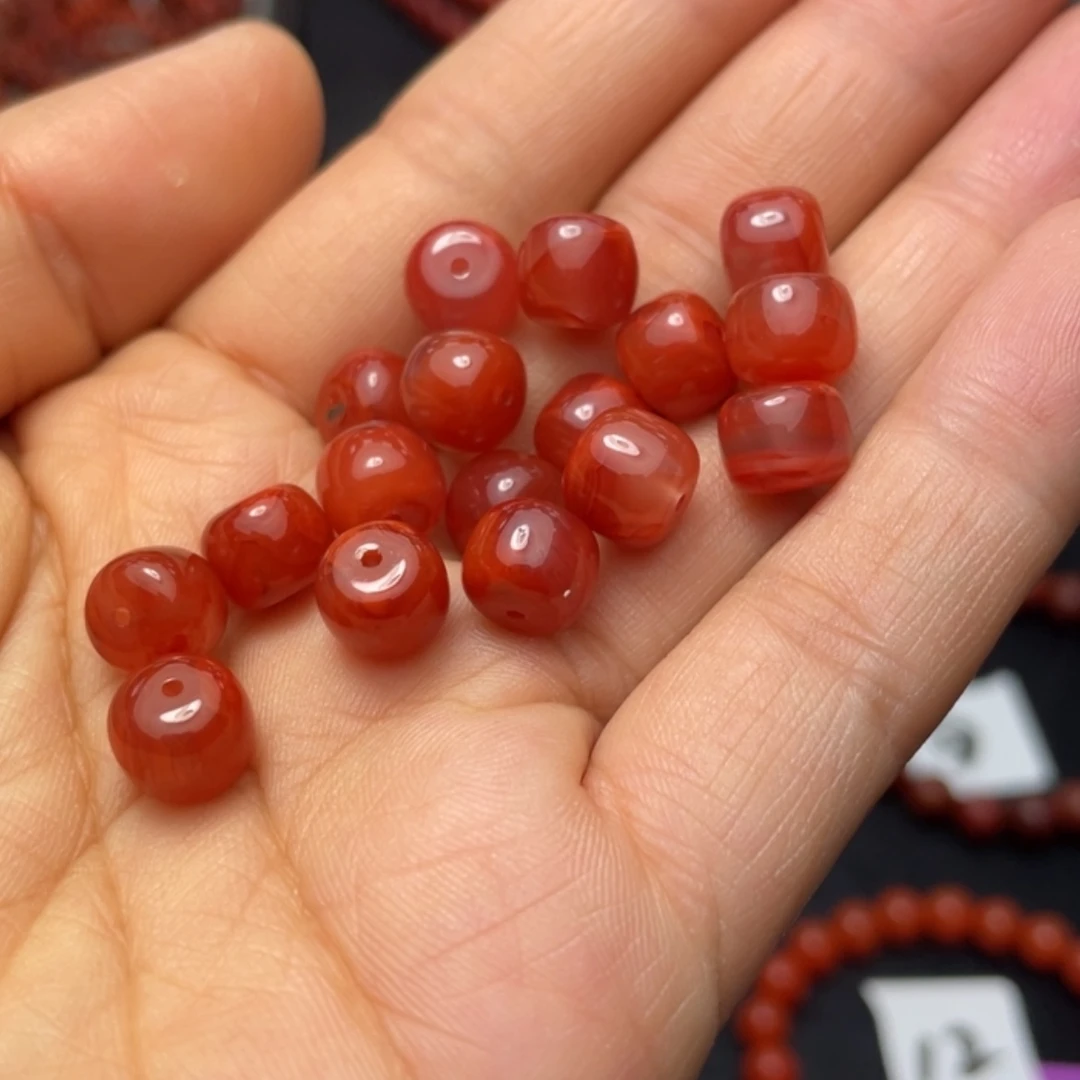 【闪购商品】南红玛瑙单珠8+多样性发1未镶嵌