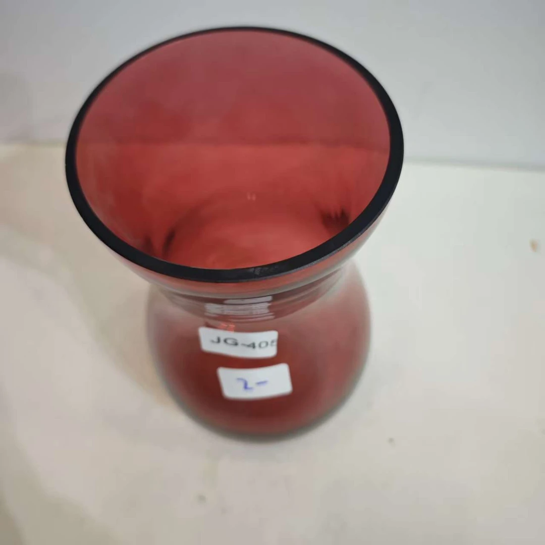 JG-405简约现代琉璃花瓶客厅餐桌插花艺术摆件