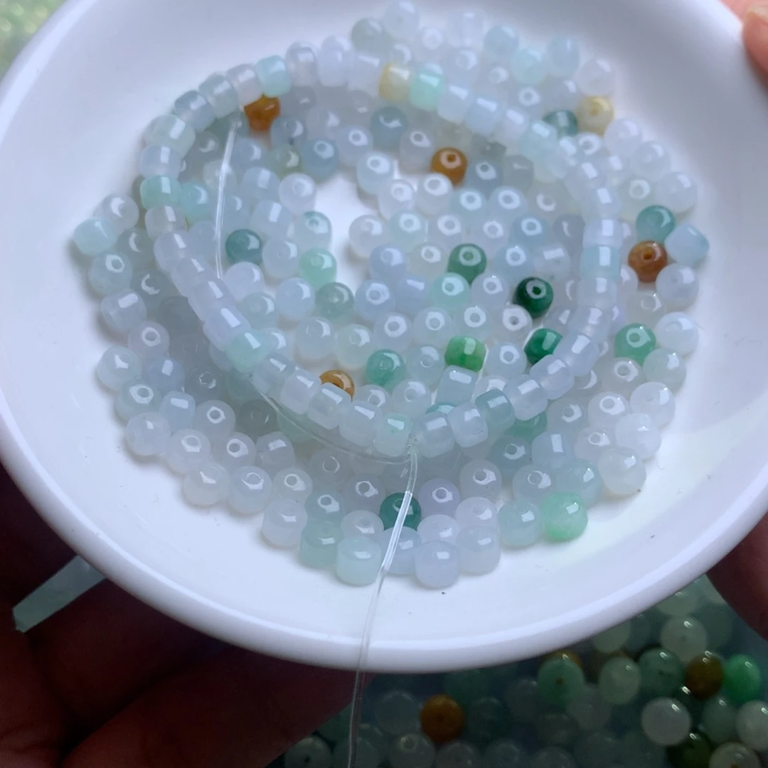 散珠翡翠多样性发货10颗卡4.9尺寸桶珠