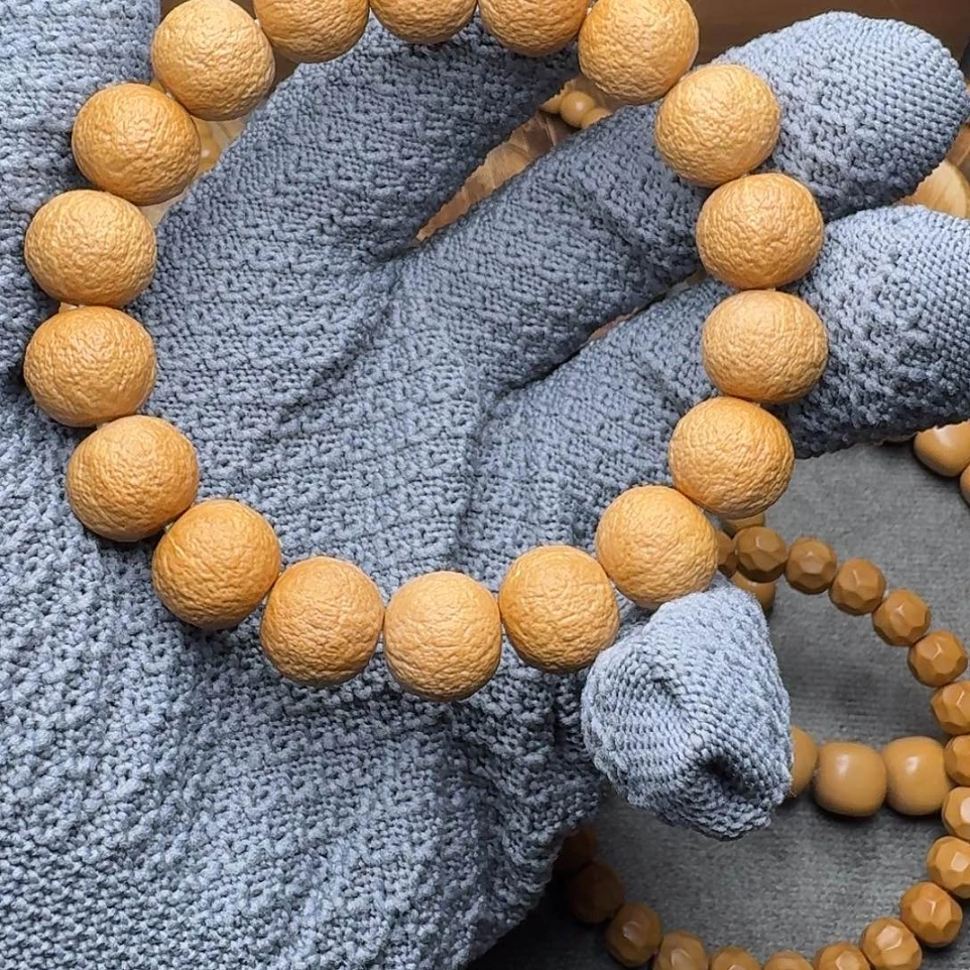 猴头核桃手串鸭蛋黄小青柑14mm