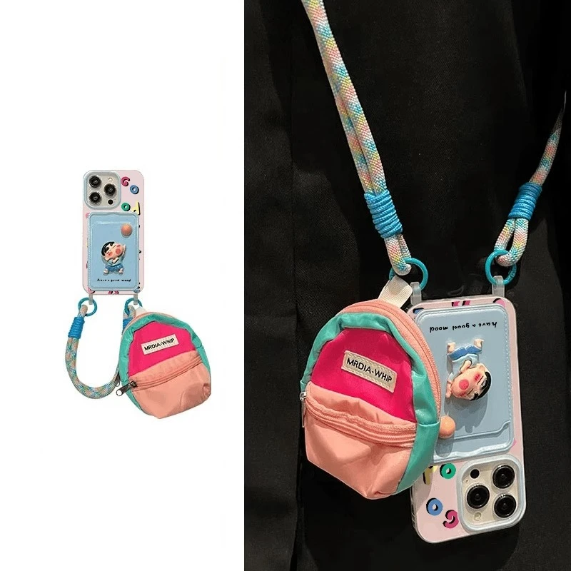 斜挎卡包适用苹果16promax手机壳15pro新款OPPOvivo华为小米红米