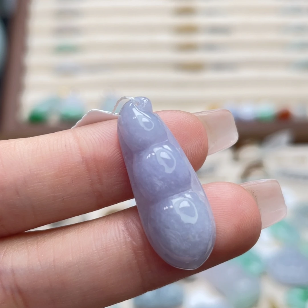 翡翠未镶嵌吊坠(不含链)a57满紫豆子