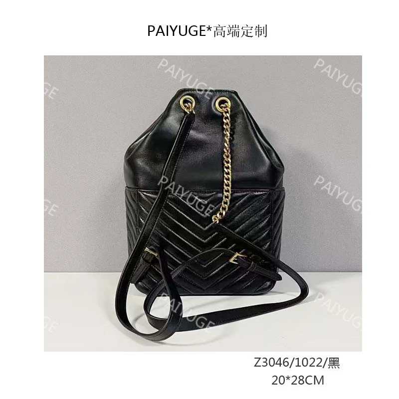 Z3046/1022/黑 Paiyuge高端订制女士手提单肩包斜挎包 2042
