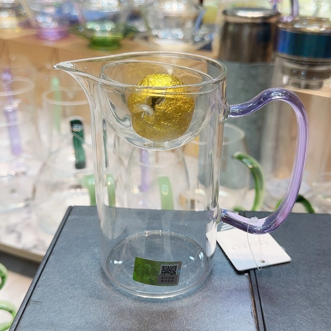 禾器沁润茶海公道杯浅紫色