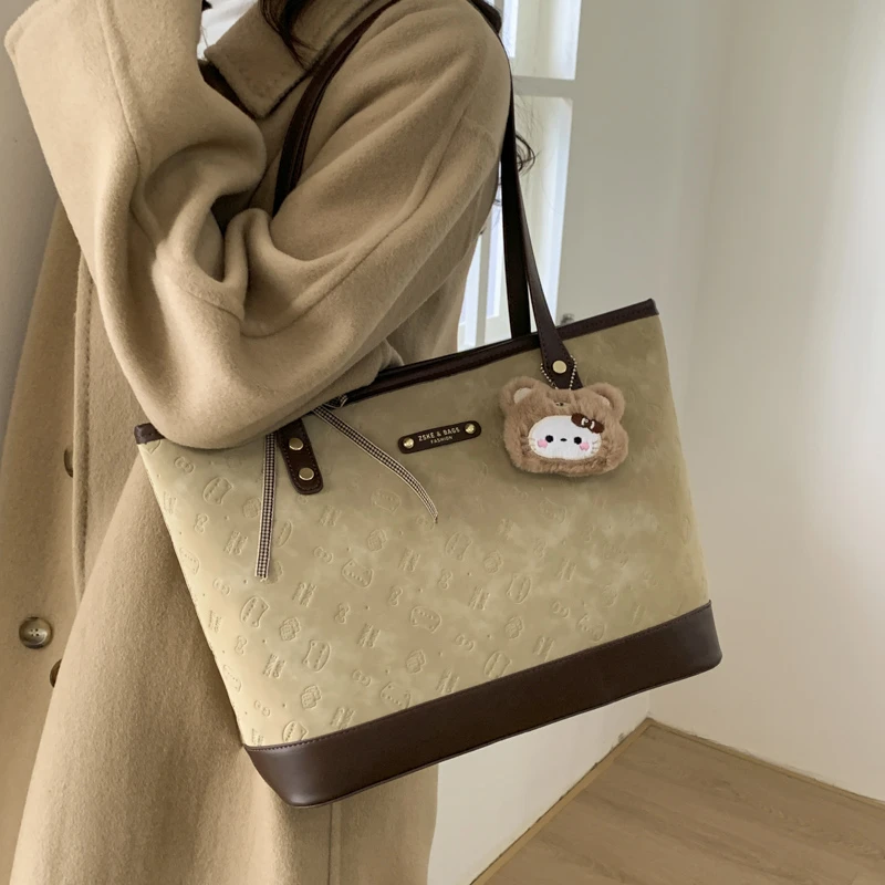 包包2025新小众百搭包休闲大容量购物袋包女式大号便携单肩托特包