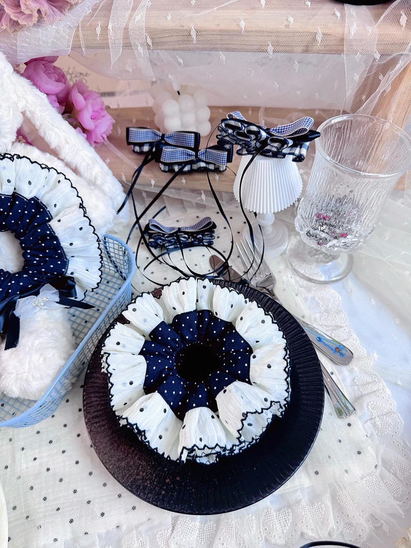 2025新款韩版手作DIY女士大肠圈手工头饰时尚百搭发饰发圈可爱