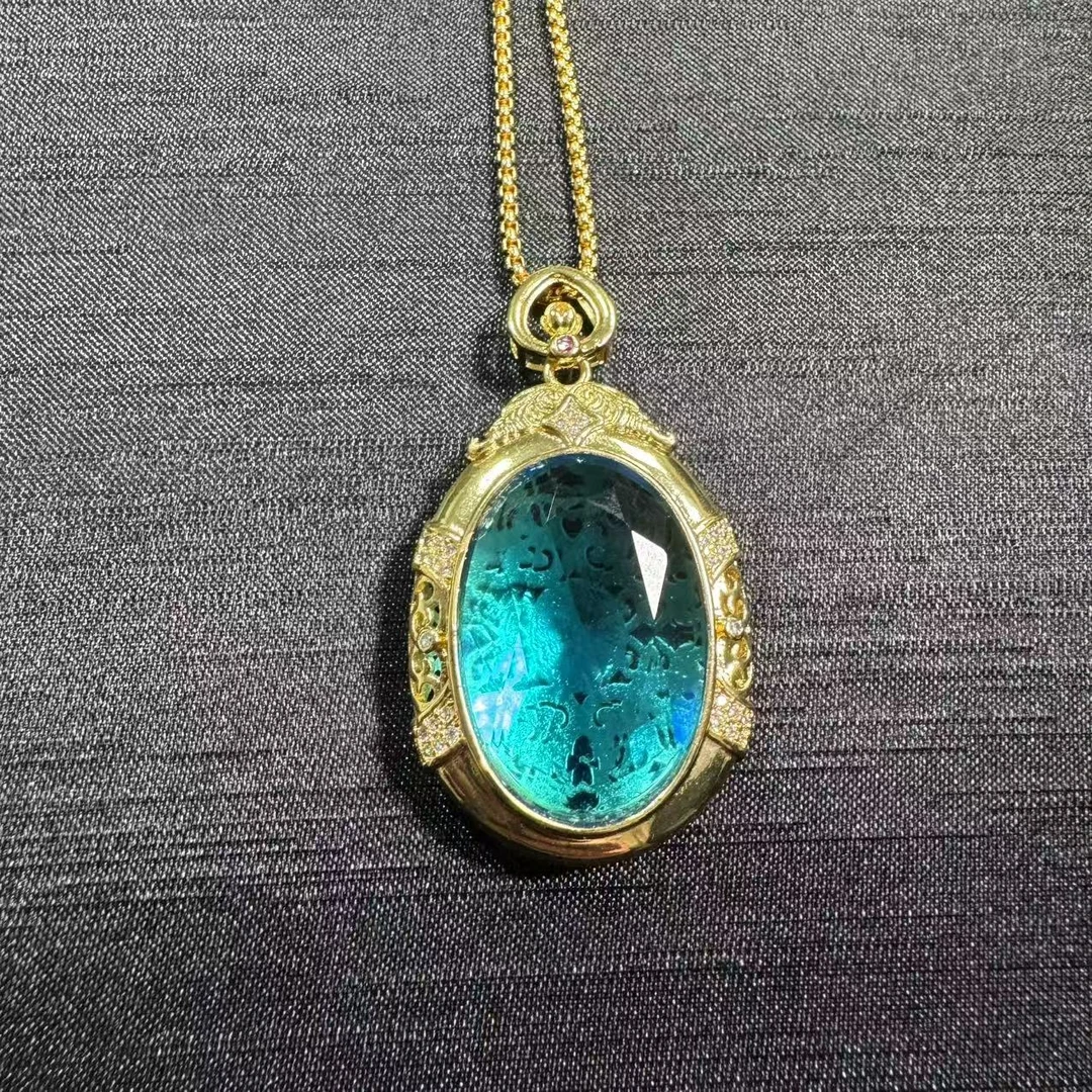 【星洋珠宝】A17典藏级蓝宝石吊坠首饰培育配链子-多样发一