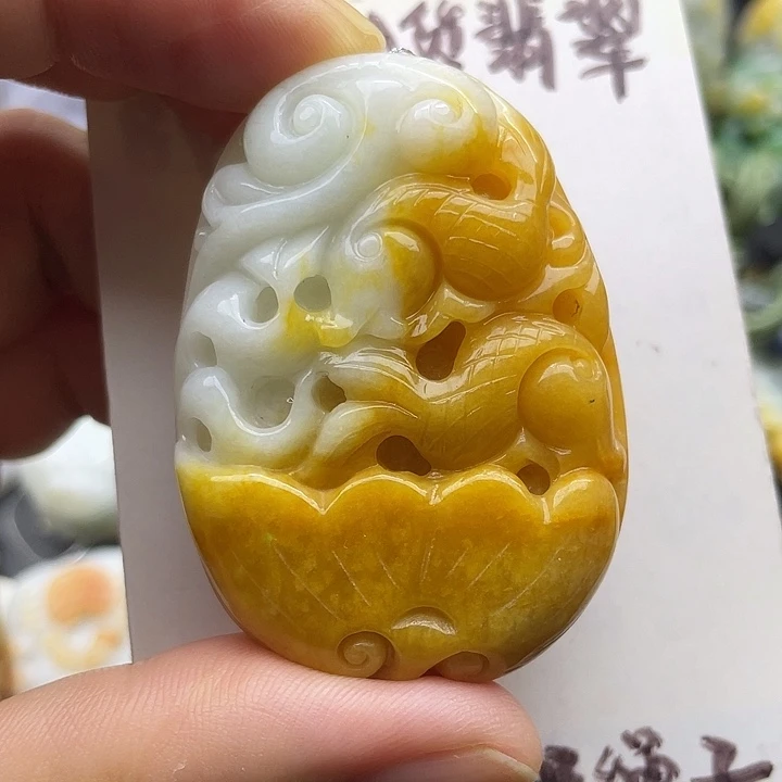 颈饰未镶嵌翡翠天然翡翠