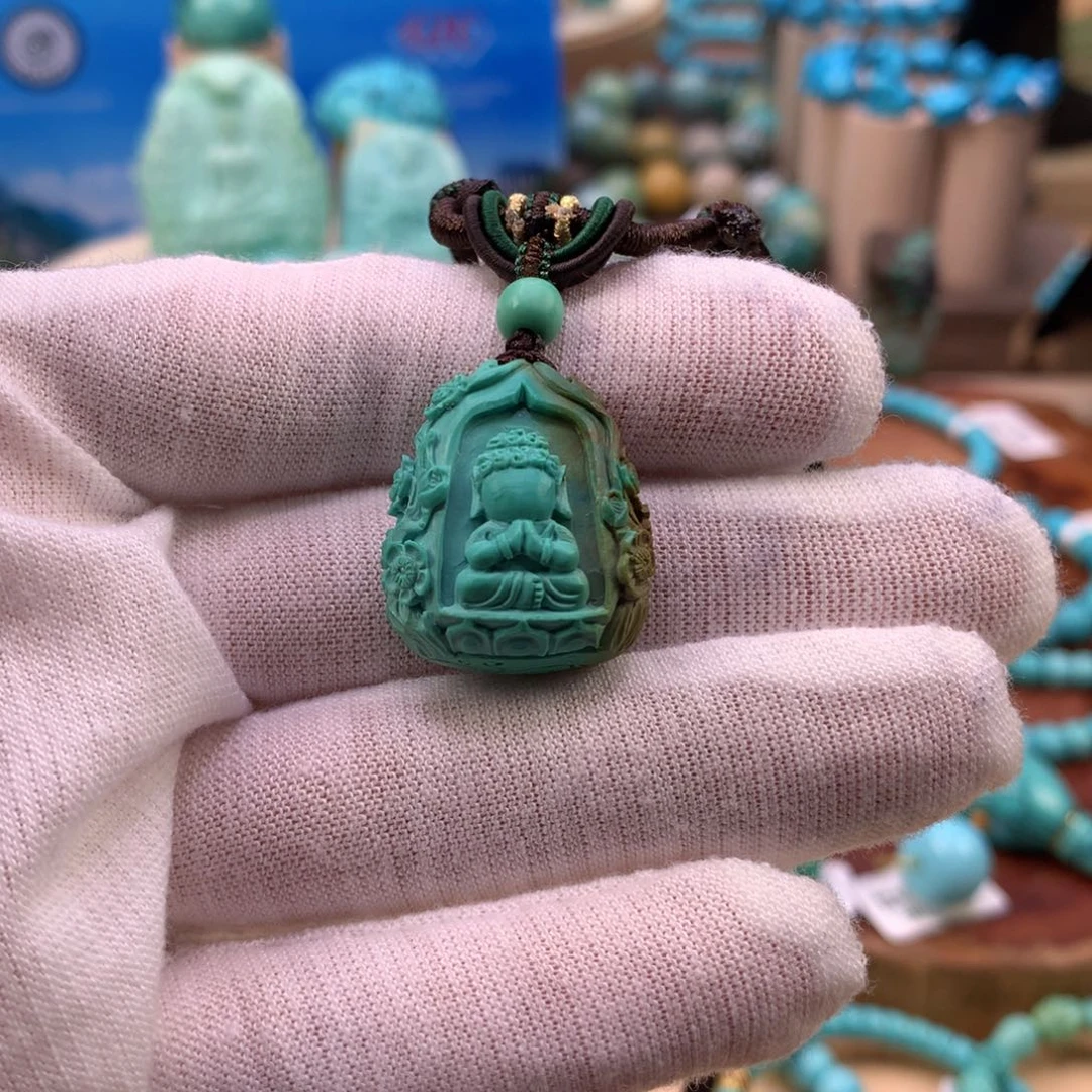 绿松石未镶嵌珠宝奇石20.7mm