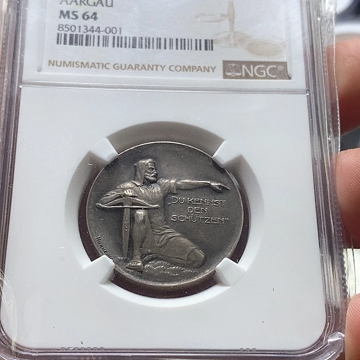 银Ag900瑞士射击节银章