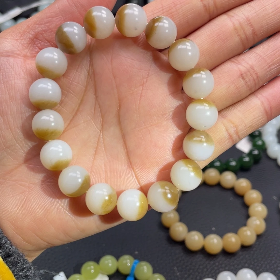 和田玉未镶嵌手链