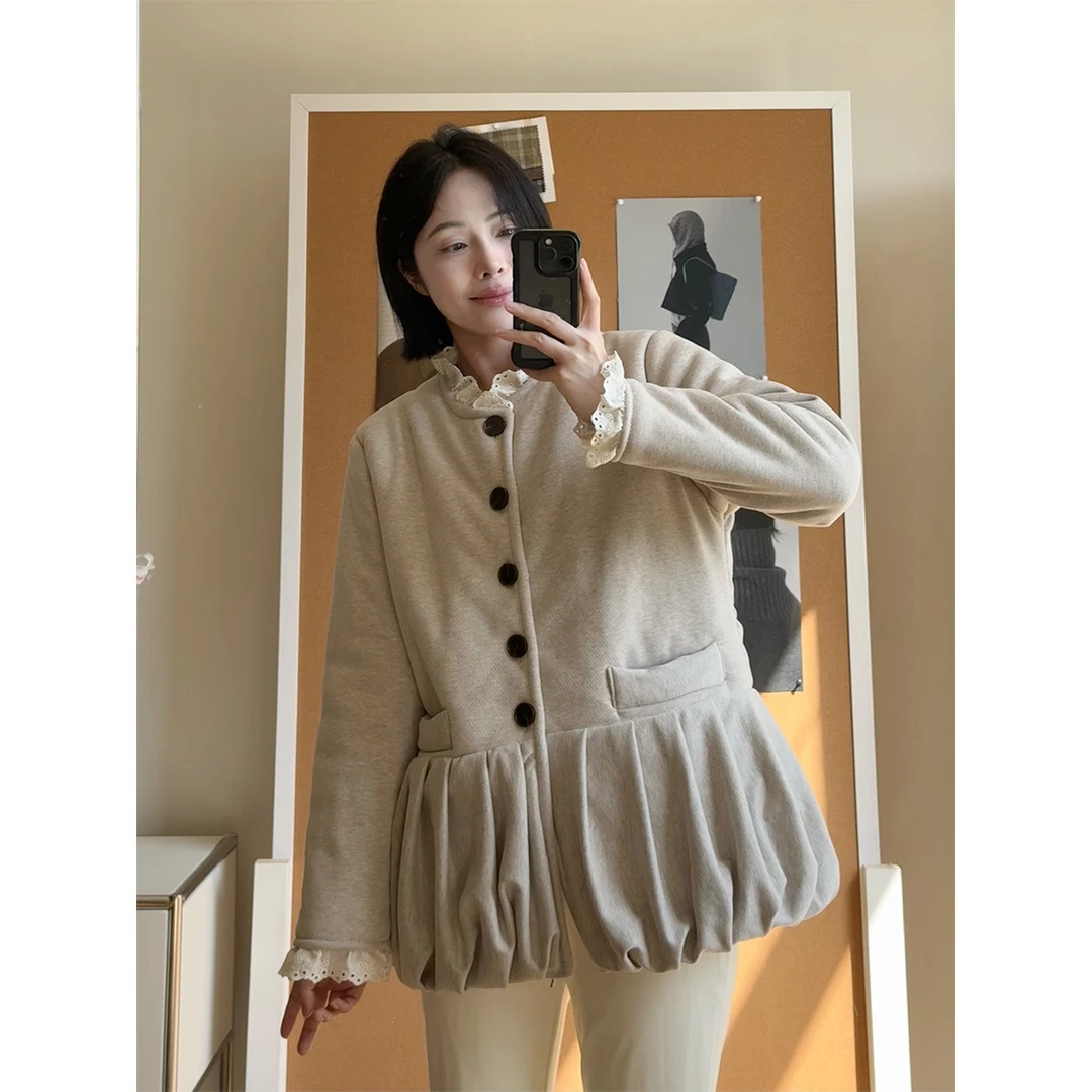 睡衣女秋冬季长款三层夹棉袄加厚保暖睡衣冬季甜美家居服套装冬天