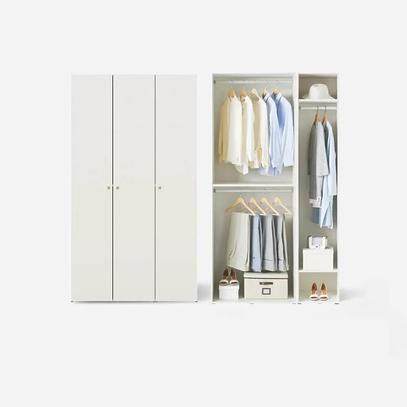 hanssem汉森实木组合衣柜现代简约卧室落地家用挂衣收纳储物柜