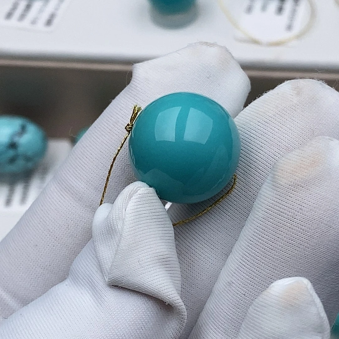 绿松石未镶嵌圆珠