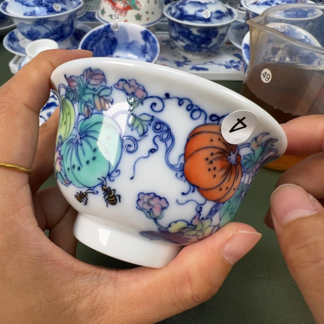 景德镇纯手工纯手绘茶具木木4