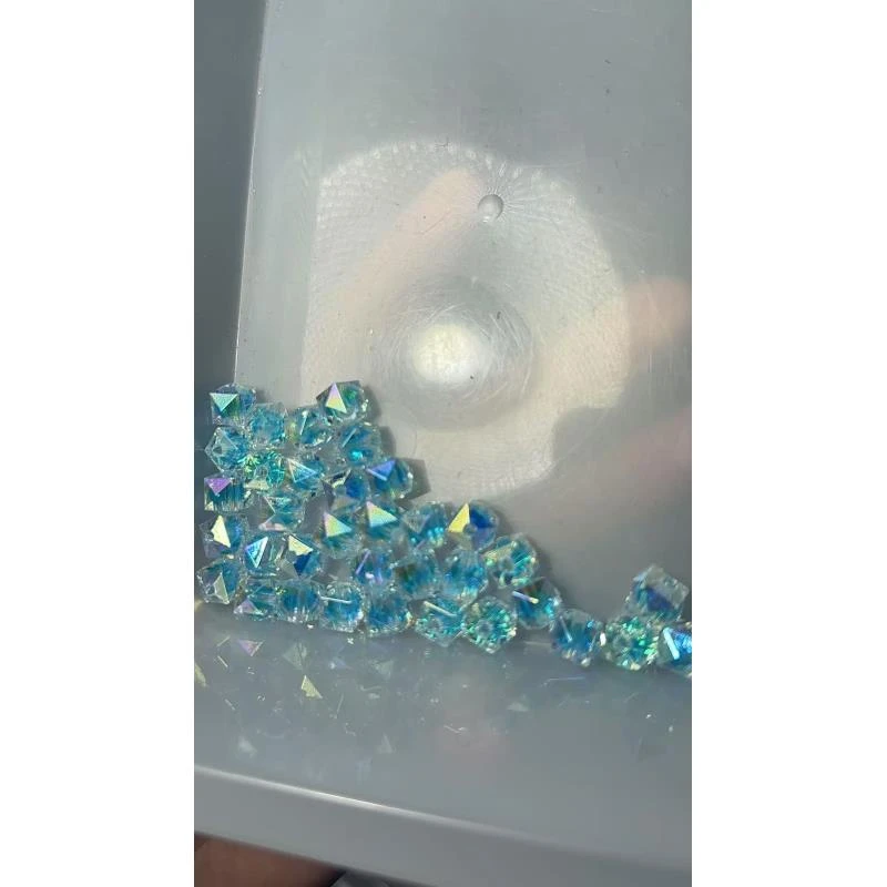 【海家】糖果珠中珠切面方形10MM EG090
