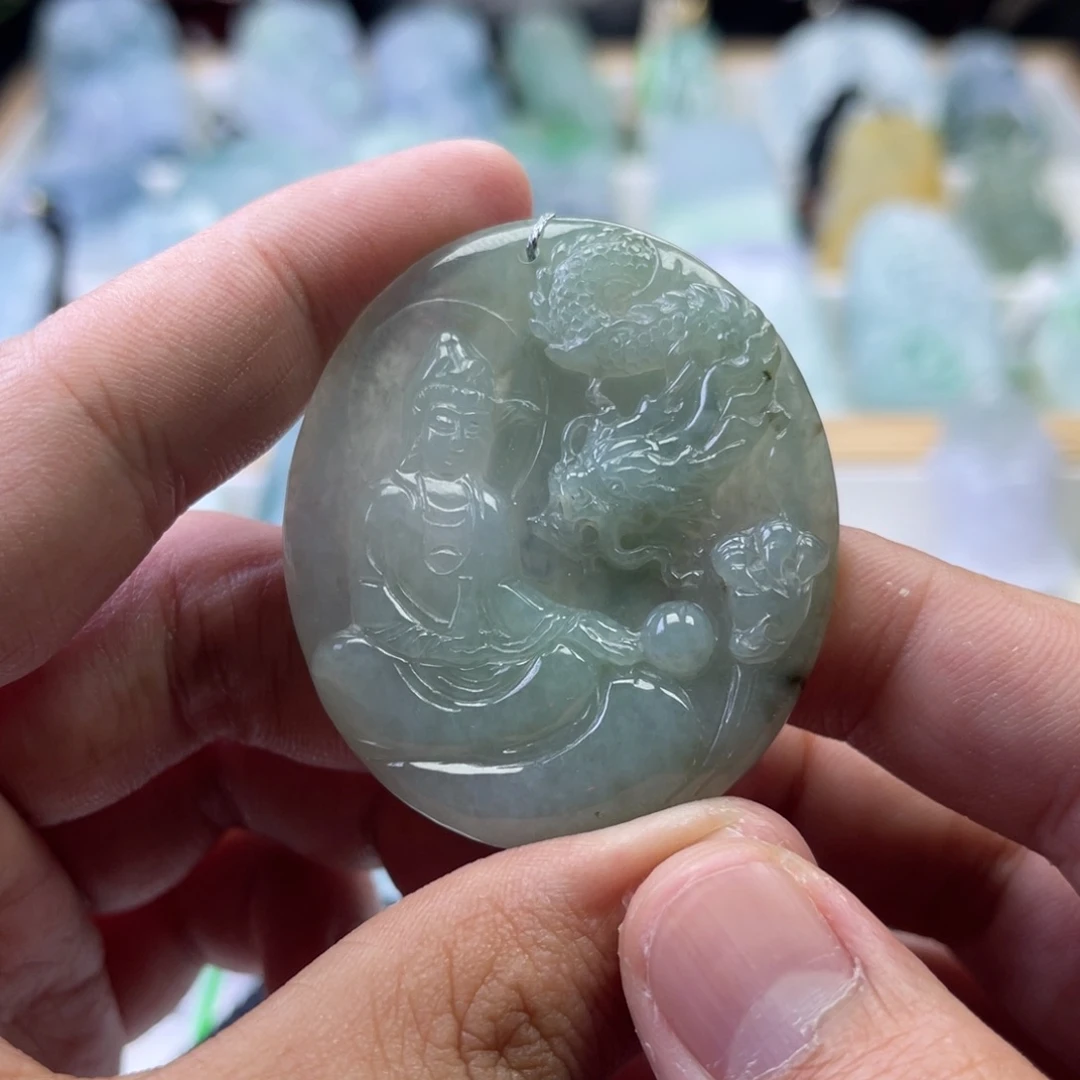 翡翠未镶嵌颈饰472