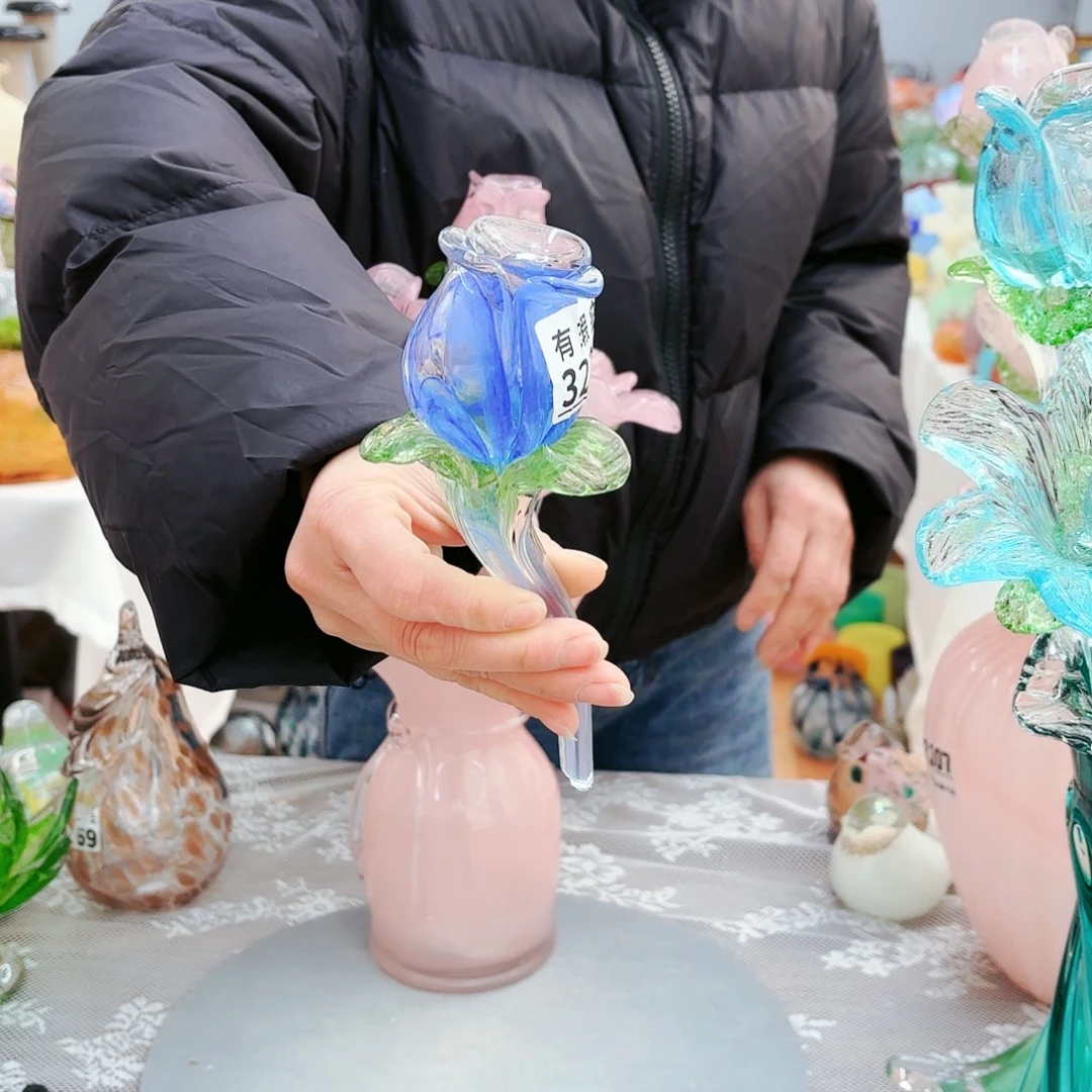 福利不退不换琉璃花瓶艺术品