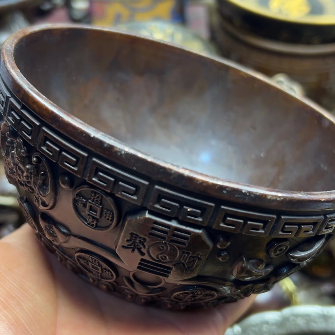 铜摆件欢迎欢迎你