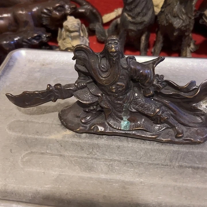 咕***噜黄铜摆件，文房工艺品摆件