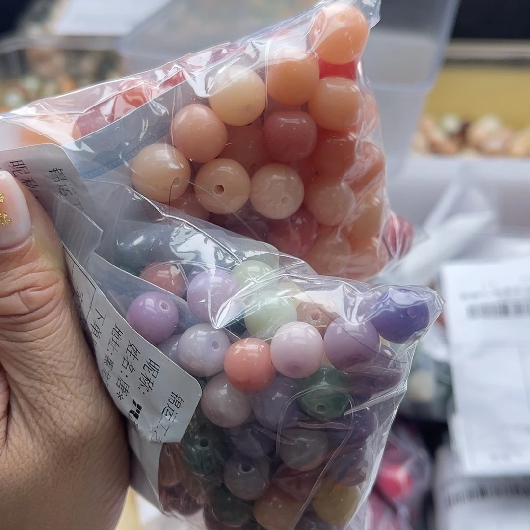 白玉菩提吊坠A/10mm/100颗锅底