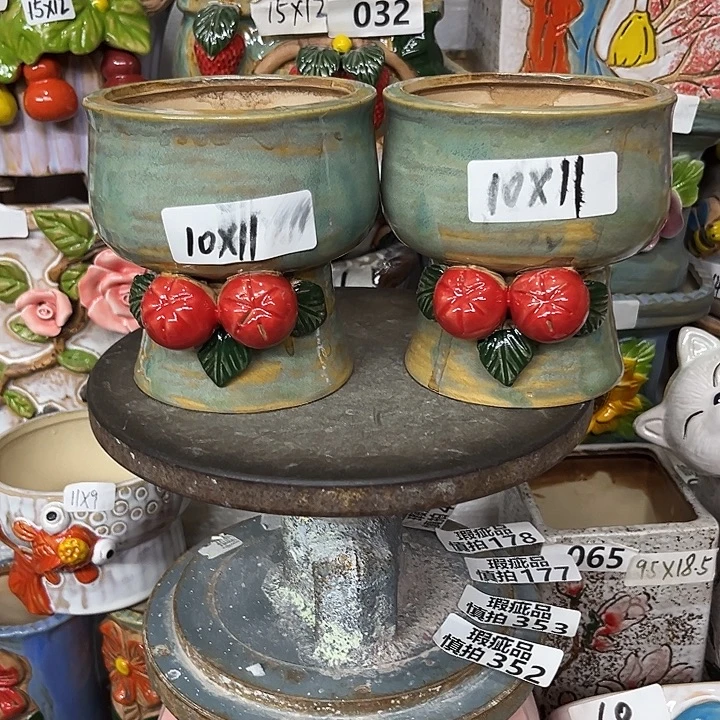 粗陶材质多肉花盆