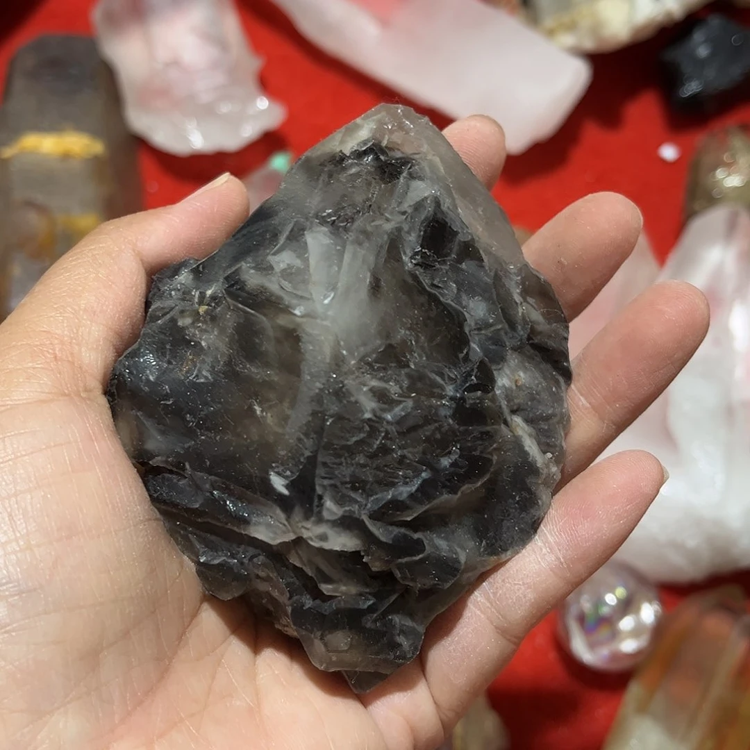 艾***亚烟晶珠宝半成品未镶嵌