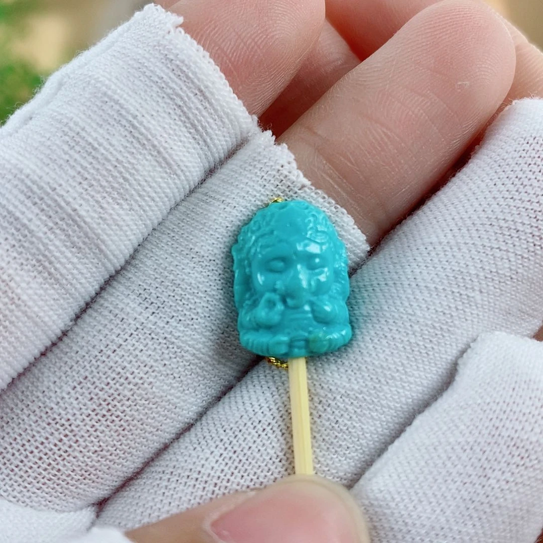 未镶嵌绿松石珠宝奇石小*，