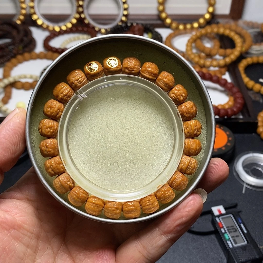 猴头核桃手串金蚕30号全品