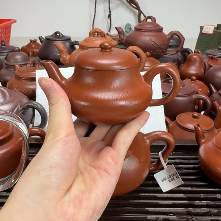 茶壶紫砂琪*天朱泥全手君德