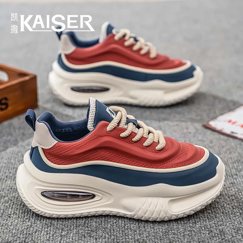 凯撒官方正版男鞋百搭厚底耐磨休闲老爹鞋男士百搭增高防滑运动鞋
