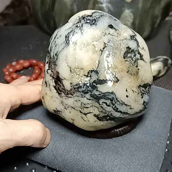 新疆金丝玉原石国画