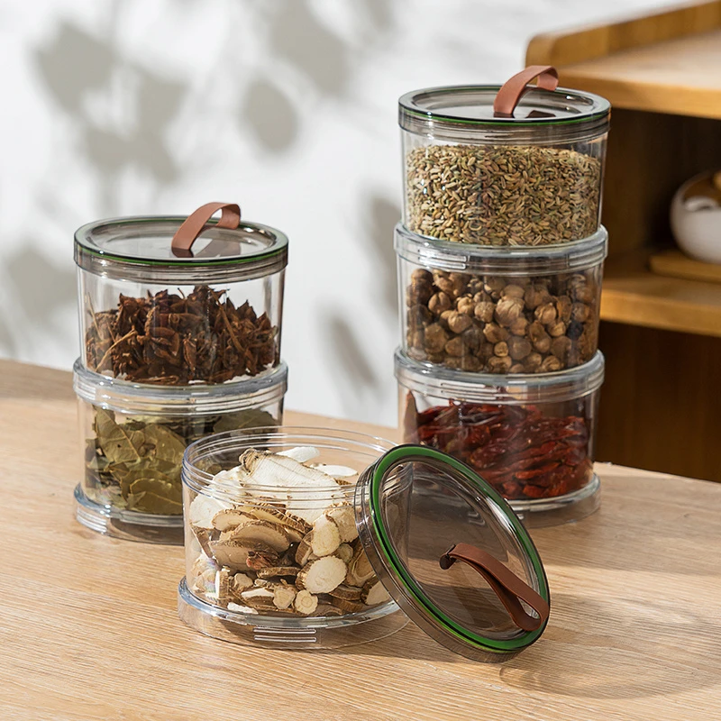 deHub香料收纳盒厨房家用花椒大料佐料调料储存罐调料干料密封盒
