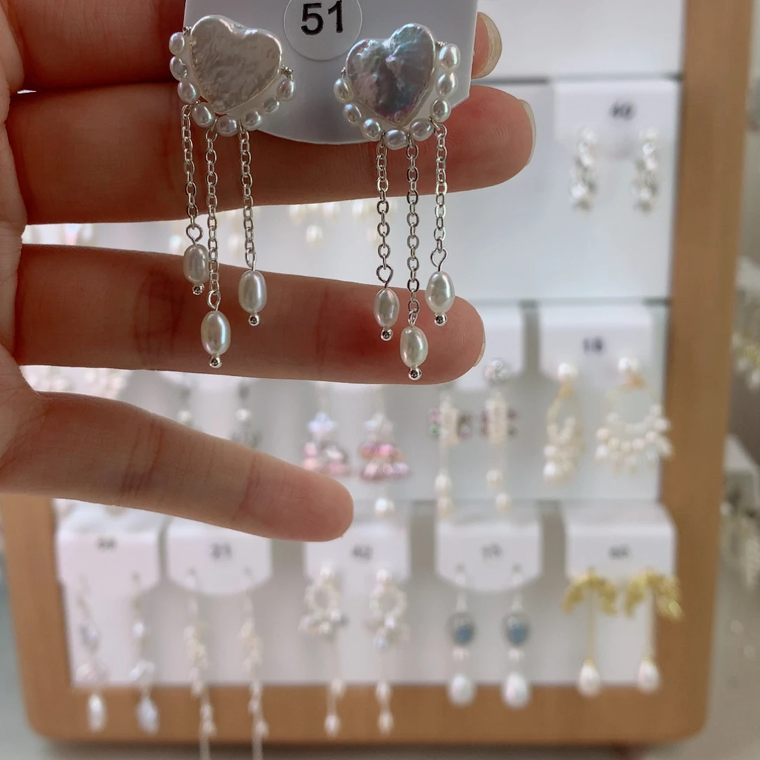 未镶嵌耳饰淡水珍珠