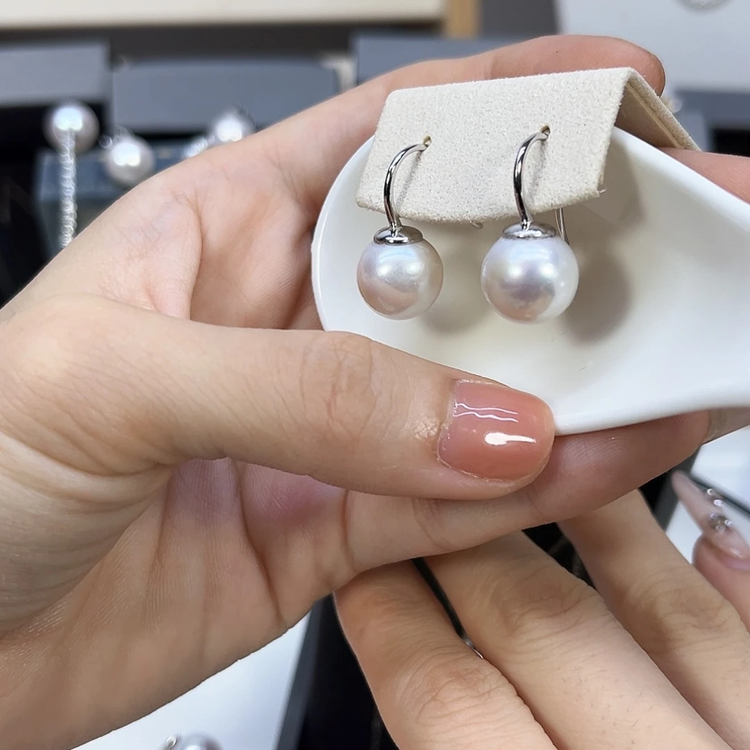 淡水珍珠银S925镶嵌颈饰