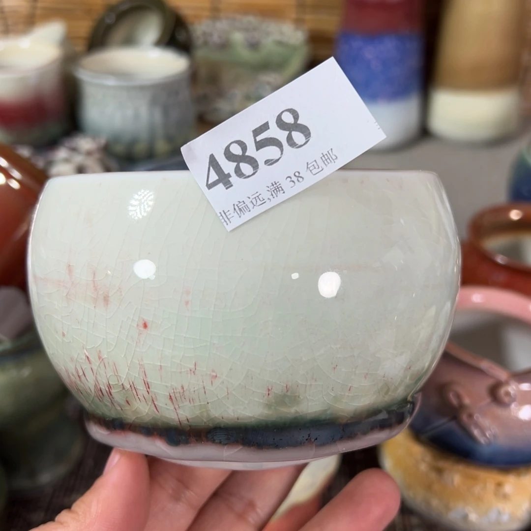 红陶口9高7 景德镇手工花盆