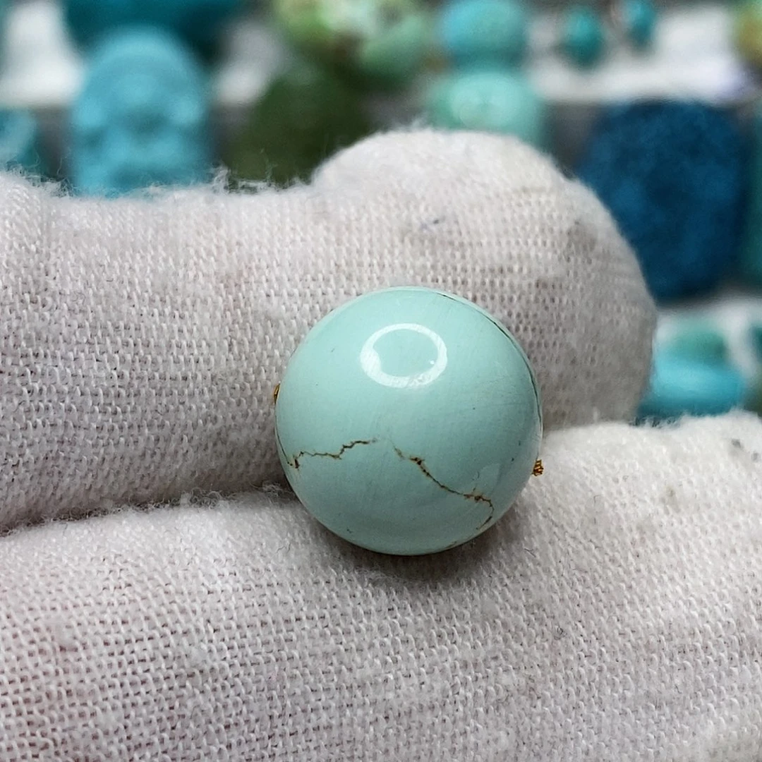 绿松石未镶嵌天然原矿 带武汉地大证书