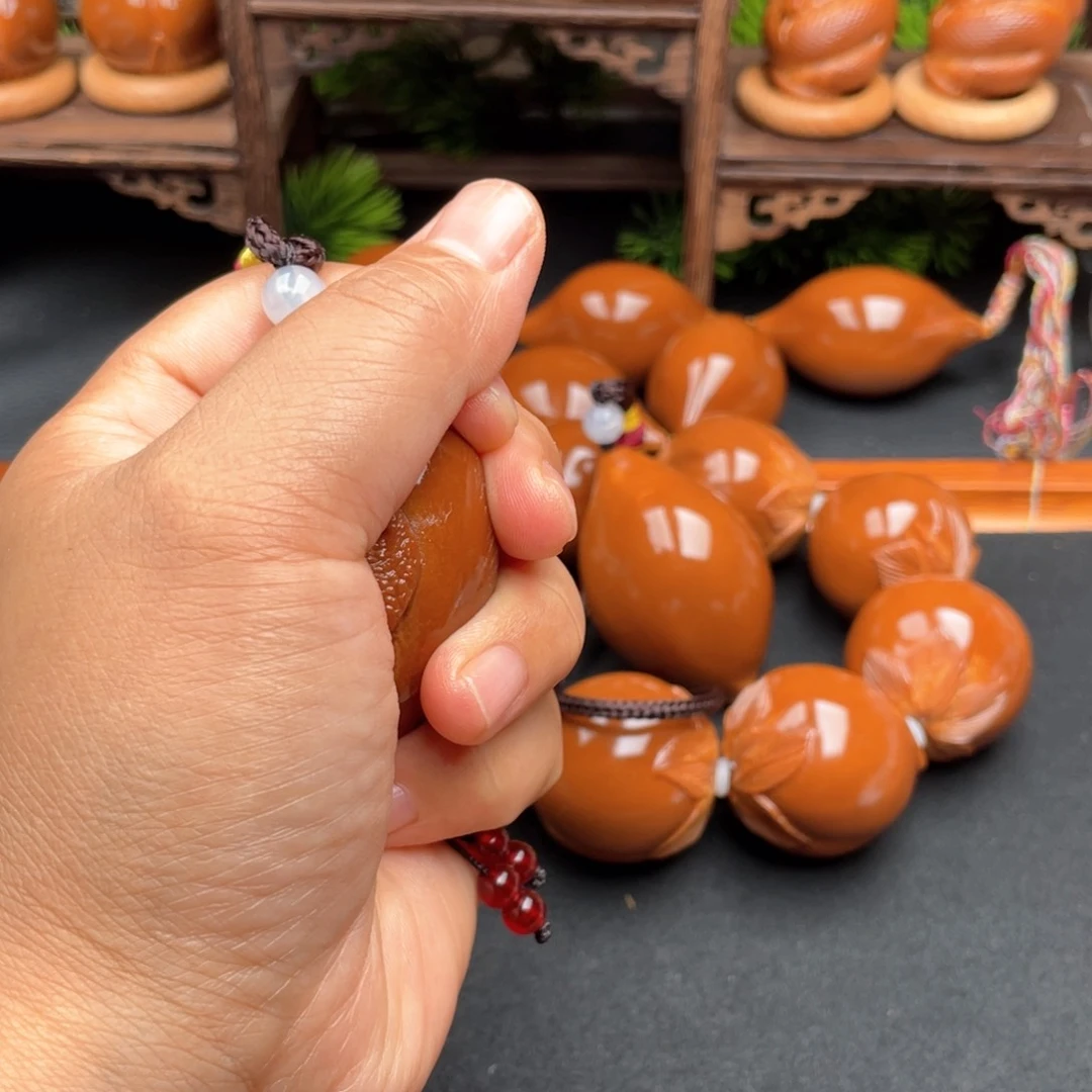 橄榄核吊坠三面37穿配