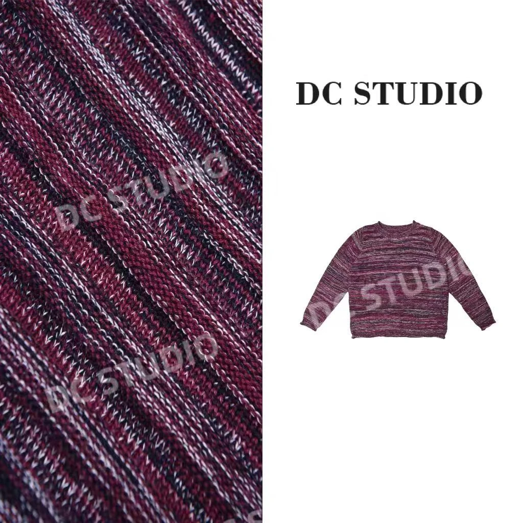 DC STUDIO【押韵】2025冬季新款百搭花纹复古高档慵懒保暖毛衣