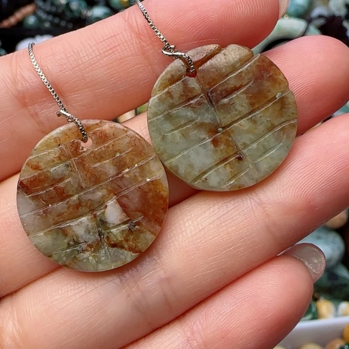 翡翠颈饰未镶嵌天然A货37