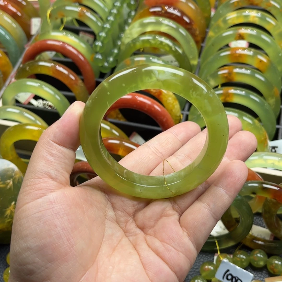 未镶嵌蛇纹石玉手镯