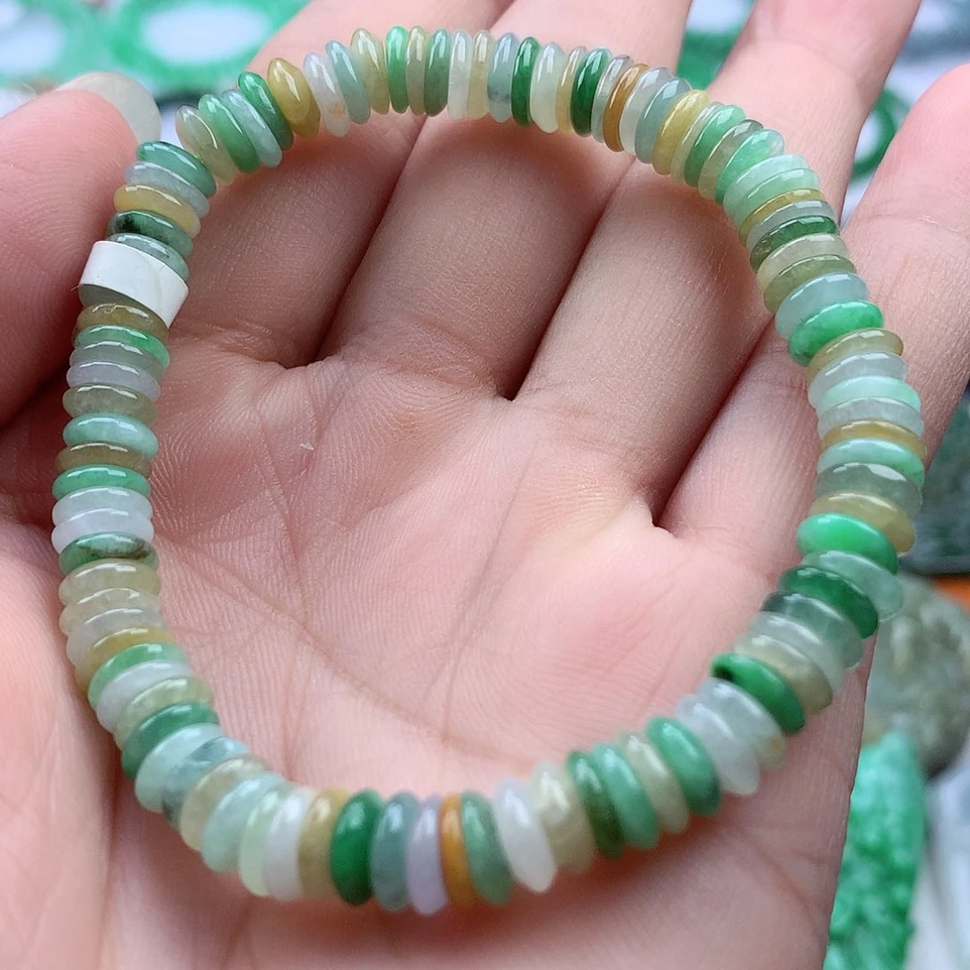 未镶嵌手链翡翠手串